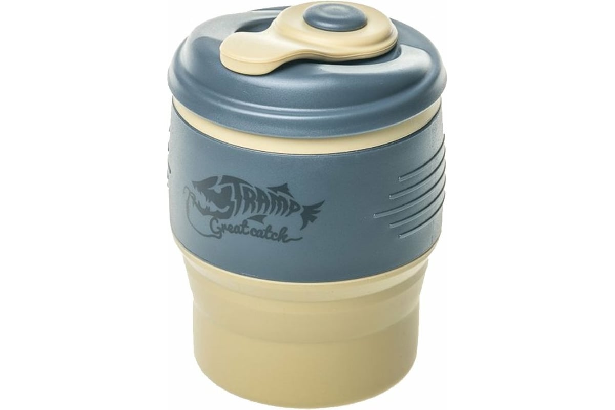 Силиконовая складная кружка Tramp с крышкой, 350мл TRC-082(4103 ...