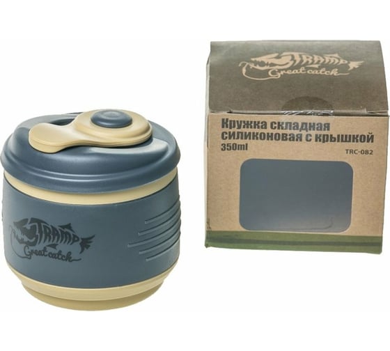 Силиконовая складная кружка Tramp с крышкой, 350мл TRC-082(4103)