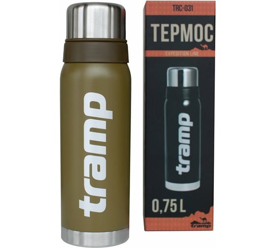 Термос Tramp 0.75 л, оливковый TRC-0311
