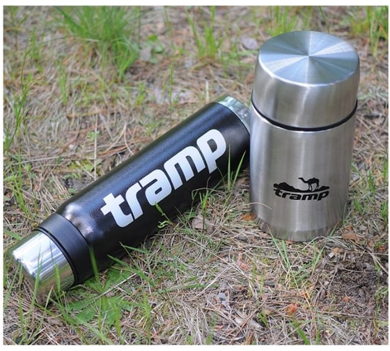 Термос с широким горлом Tramp 1л, серый TRC-079(0365)