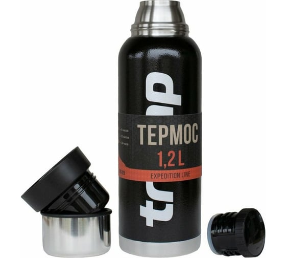 Термос Tramp 1.2 л, черный TRC-028
