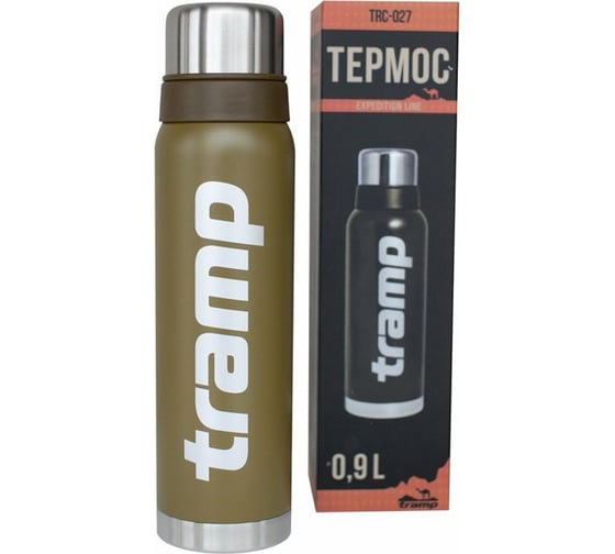 Термос Tramp 0.9 л, оливковый TRC-027