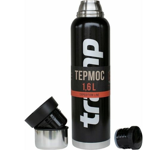 Термос Tramp 1.6 л, черный TRC-0291