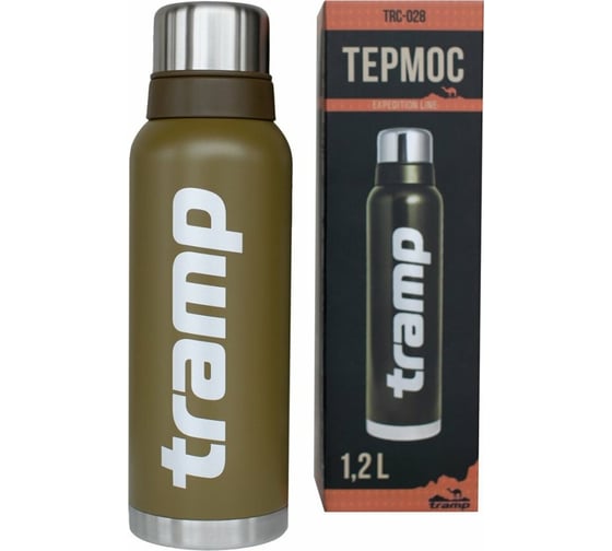 Термос Tramp 1.2 л, оливковый TRC-0281