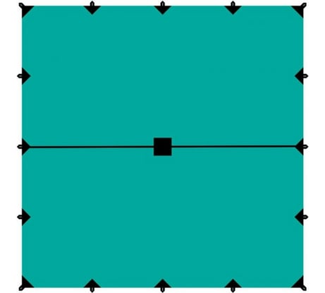 Тент Tramp 6х6м, зеленый TRT-103.04