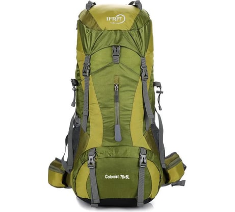 Рюкзак туристический Ifrit Сolonist полиэстер, зеленый, 75 л Р-999-75/1-1 4680232392140