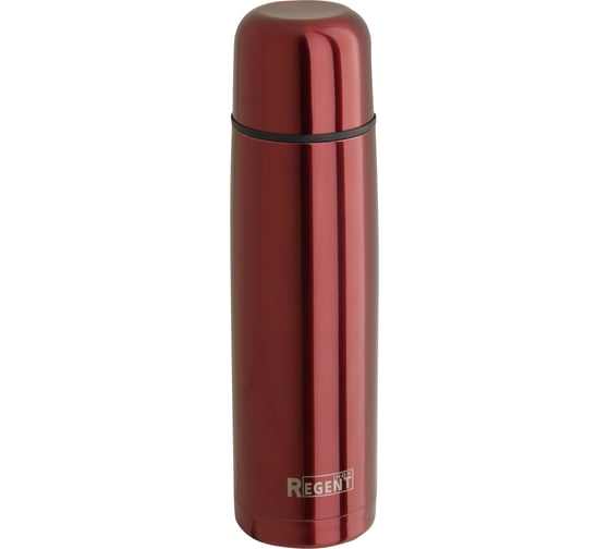 Термос Regent inox BULLET 1.0л, цветной, в чехле 15541