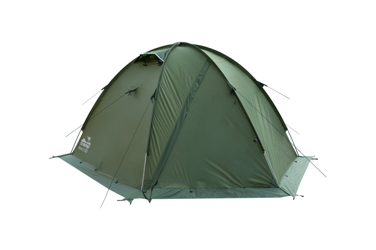 Палатка Tramp Rock 3 V2 зеленый TRT-28 - выгодная цена, отзывы ...
