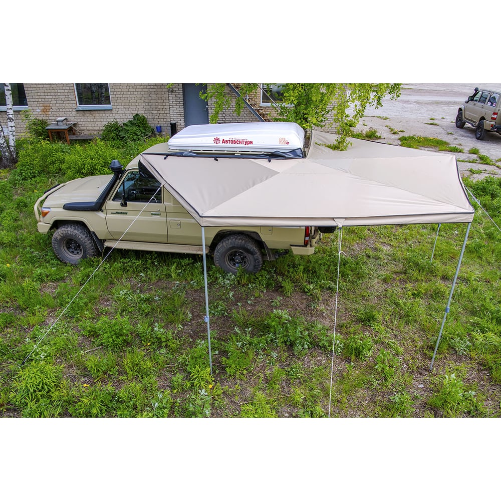 Маркиза автомобильная комбинированная (прямоугольная с веерной частью ...