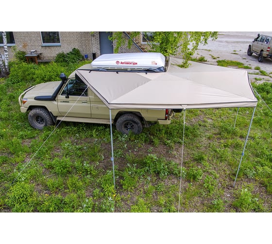 Маркиза автомобильная комбинированная (прямоугольная с веерной частью) РИФ 2.0x2.0 м, левая RIFAVF072520601 1