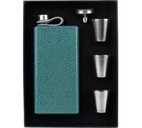 Набор Helios Рыбак фляжка 390 мл + 3 стопки + воронка (HS-2023-FH-2) 00000358767