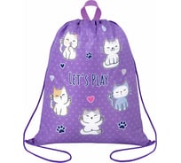 Мешок для обуви BRAUBERG Kids, с петлей, 42x34 см, Playing kittens 272413