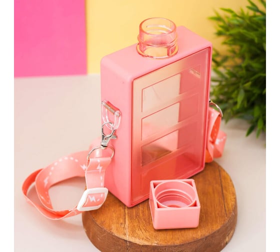 Бутылка ilikegift Battery, pink, 450 мл 2103-01