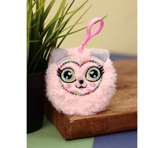 Брелок-блокнот плюшевый ilikegift Beautiful cat, pink 3739092-02