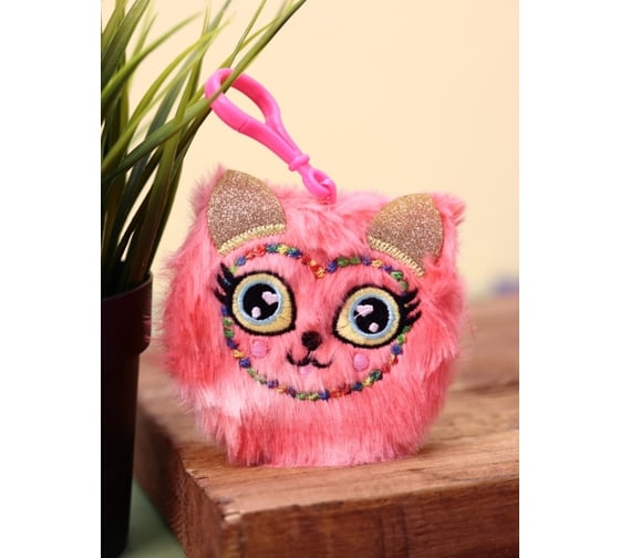 Брелок-блокнот плюшевый ilikegift Beautiful cat, red-white 3739092-01 1