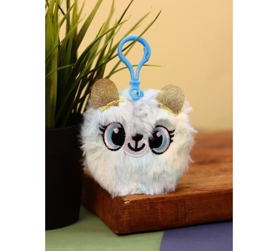 Брелок-блокнот плюшевый ilikegift Nice cat, blue 3739091