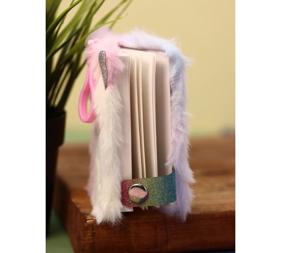 Брелок-блокнот плюшевый ilikegift Winks eyes, rainbow 3739083-02