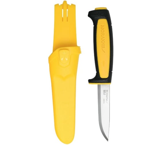 Нож Morakniv Basic 511 2020 Edition углеродистая сталь, пласт. ручка черная жел. вставка, 13710 1