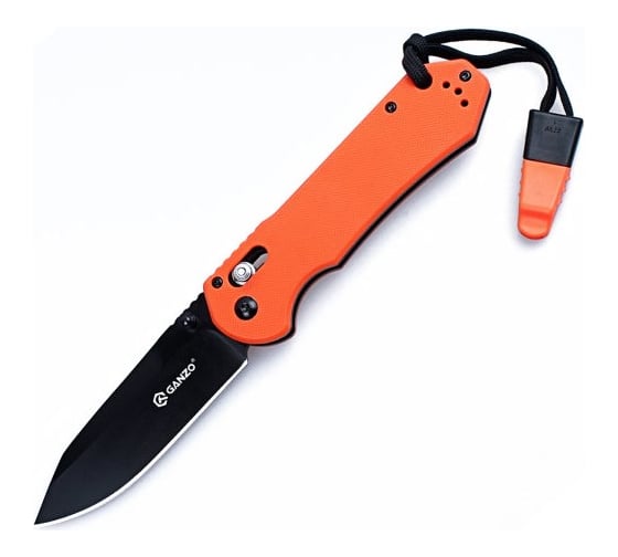 Нож Ganzo G7453-WS оранжевый, G7453-OR-WS