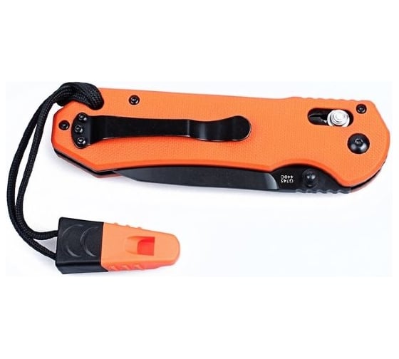 Нож Ganzo G7453-WS оранжевый, G7453-OR-WS