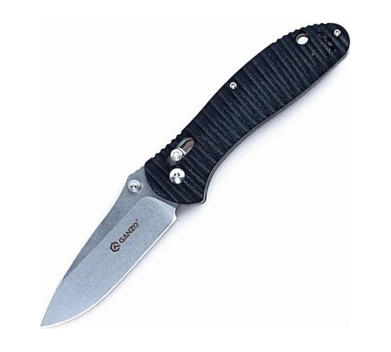 Нож Ganzo G7392P черный, G7392P-BK