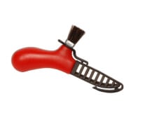 Нож Morakniv Karl-Johan Mix для грибов, нержавеющая сталь, цвет красный, щетка из конского волоса 12206