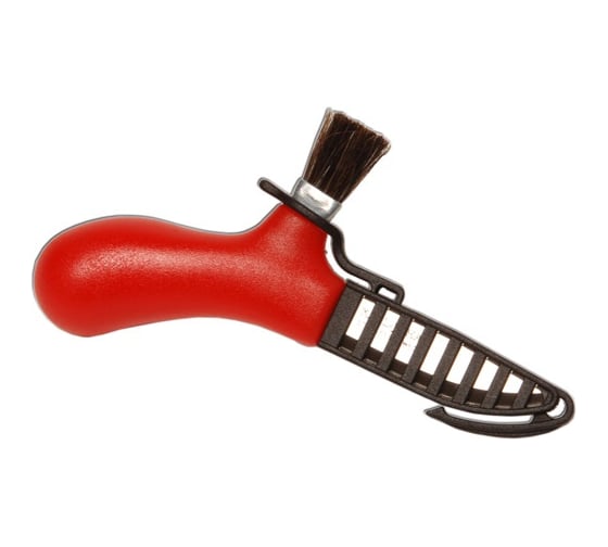 Нож Morakniv Karl-Johan Mix для грибов, нержавеющая сталь, цвет красный, щетка из конского волоса 12206 1