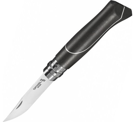 Нож Opinel №8 Ellipse, рукоять африканское дерево с алюминиевой вставкой, футляр, 002347
