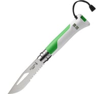Нож Opinel №8 Fluo Green, зеленый, 002319