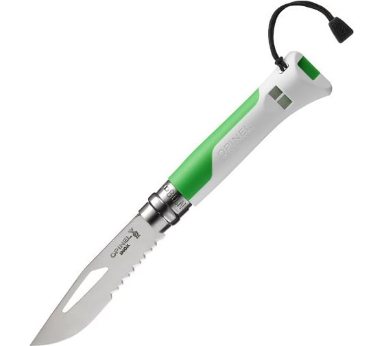 Нож Opinel №8 Fluo Green, зеленый, 002319 1