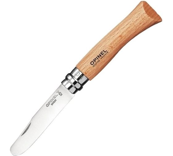 Нож Opinel №7 My First, дерево, блистер, дисплей. 001696