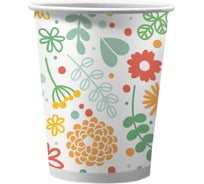 Набор бумажных стаканов ND Play Желтые цветы в т/у пленке 250 мл, 6 шт 303731