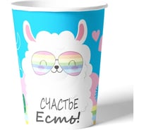 Набор бумажных стаканов ND Play Лама 250 мл, 6 шт 297180