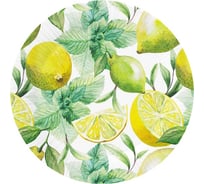 Набор бумажных тарелок ND Play Лимоны, 6 шт, 180 мм 308714