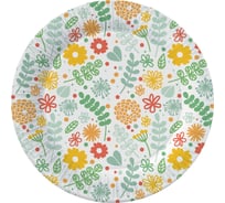 Набор бумажных тарелок ND Play Желтые цветы в т/у пленке, 6 шт, 230 мм 303733