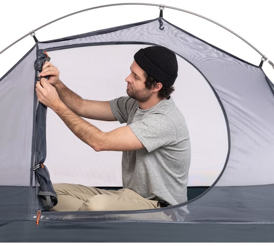 Палатка одноместная сверхлегкая Naturehike NH18A095-D, + коврик, 210T, красный 6975641886488