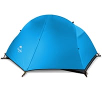 Палатка одноместная сверхлегкая Naturehike NH18A095-D, + коврик, 210T, голубой 6975641886471