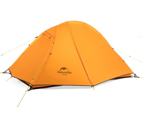 Палатка одноместная сверхлегкая Naturehike NH18A095-D, + коврик, 20D, оранжевый 6975641886495