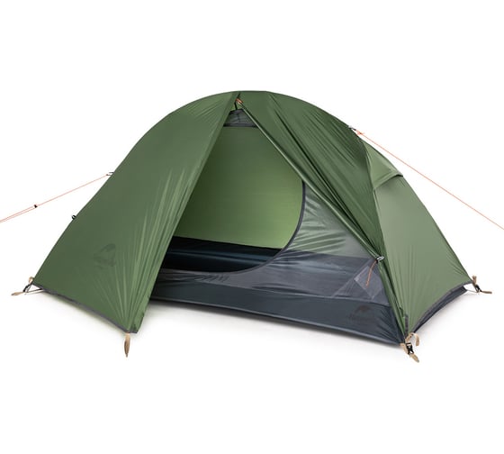Палатка одноместная сверхлегкая Naturehike NH18A095-D коврик, 20D, зеленый 6927595735671