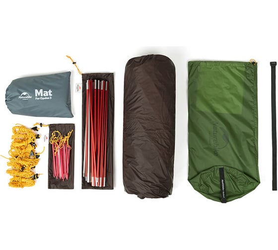Палатка двухместная Naturehike Opalus NH17L001-L, 20D, зеленый 6976023924781