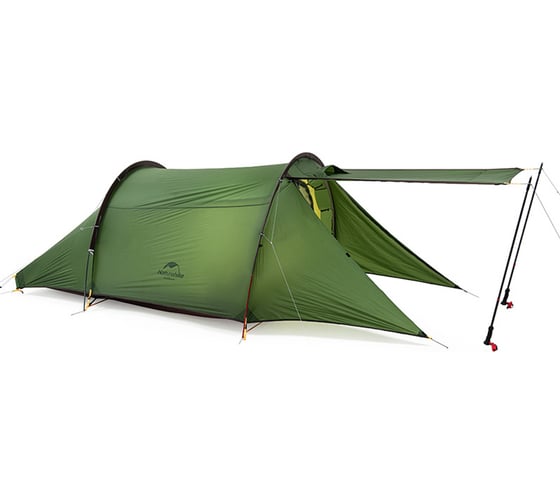 Палатка двухместная Naturehike Сloud Tunnel NH20ZP006, 20D, зеленый 6927595761977