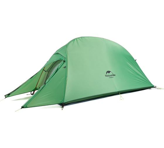 Палатка двухместная сверхлегкая Naturehike Сloud up NH17T001-T, + коврик, 20D, зеленый 6927595732212 1
