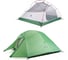 Палатка трехместная сверхлегкая Naturehike Сloud up NH18T030-T + коврик, 20D, зеленый 6927595765685 2