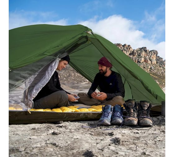 Палатка 2-местная сверхлегкая Naturehike Mongar NH17T007-M, 210T, зеленый 6927595767658