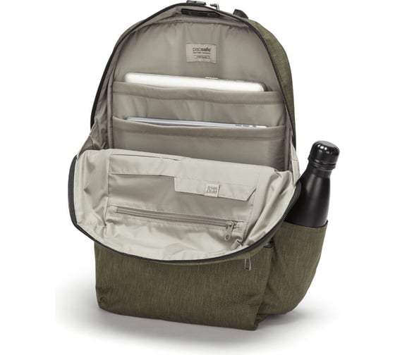 Рюкзак-антивор Pacsafe Metrosafe X ECO, зеленый, 20.5 л 30640517