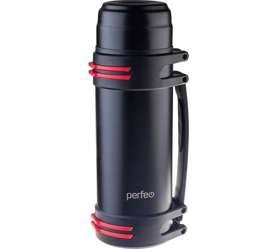 Термос для напитков Perfeo PF_E1361 с крышкой-поилкой, 2.5 л, черный 30018794 1