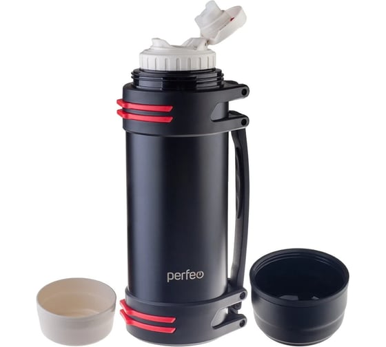 Термос для напитков Perfeo PF_E1361 с крышкой-поилкой, 2.5 л, черный 30018794