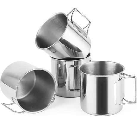 Комплект кружек KITOKI 4 шт, со складными ручками М7760305