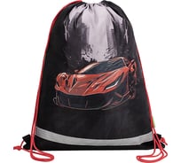 Мешок для обуви BRAUBERG Kids, с петлей, светоотражающая полоса, 46x36 см, Red car 272392