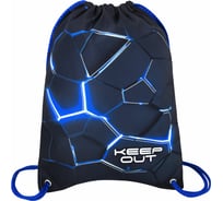 Мешок для обуви BRAUBERG Premium, карман, подкладка, светоотражайка, 43x33 см, Digital lava 272426